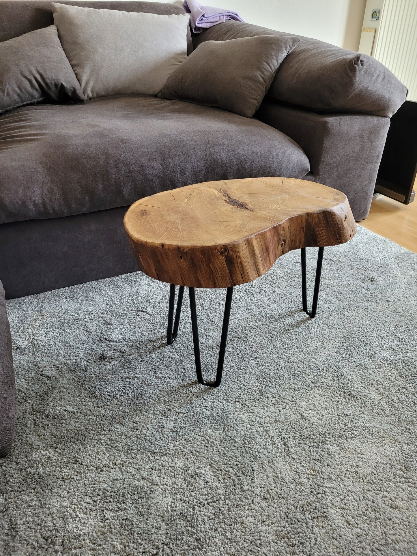 Holzscheibentisch Esche