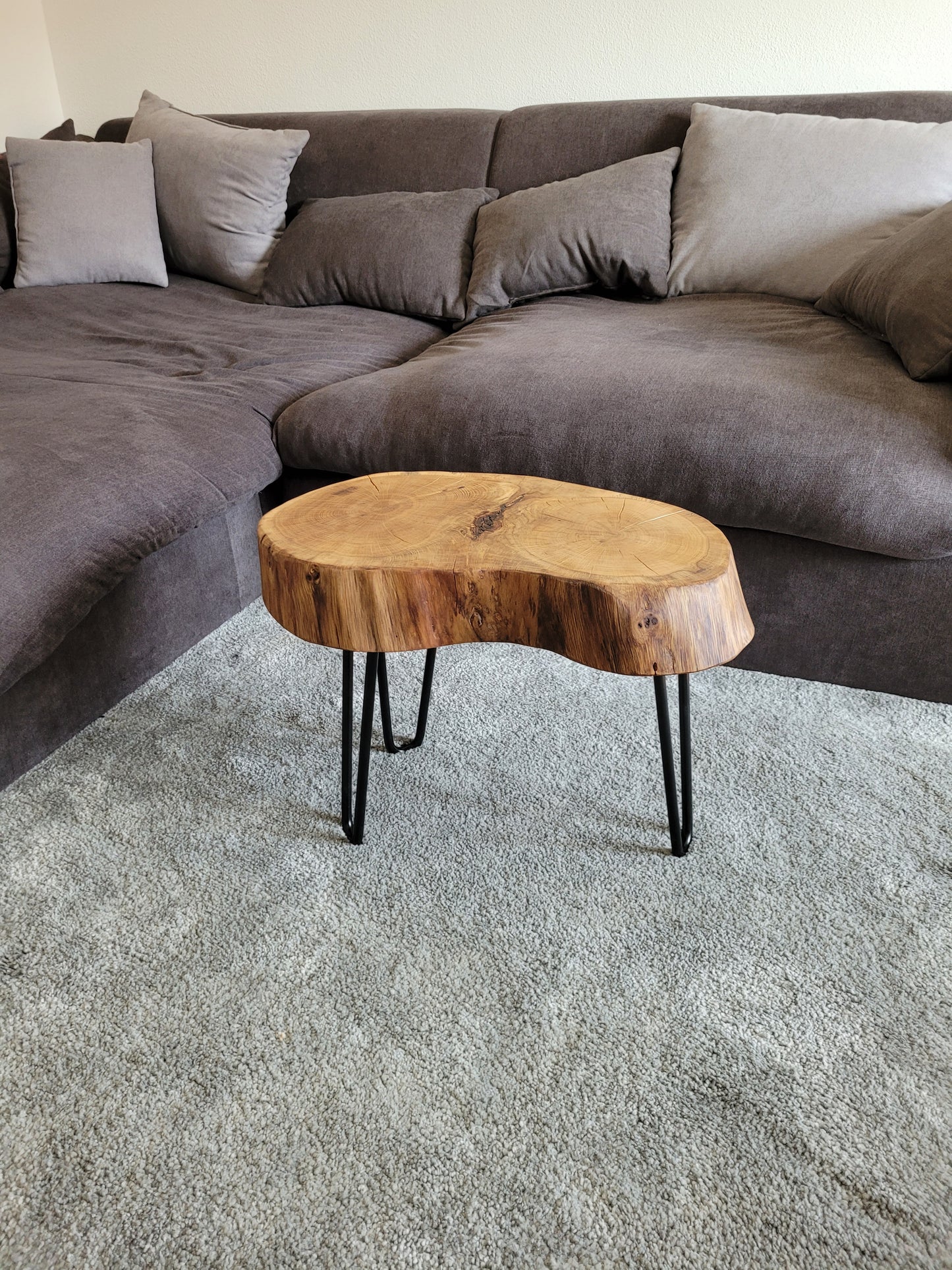 Holzscheibentisch Esche