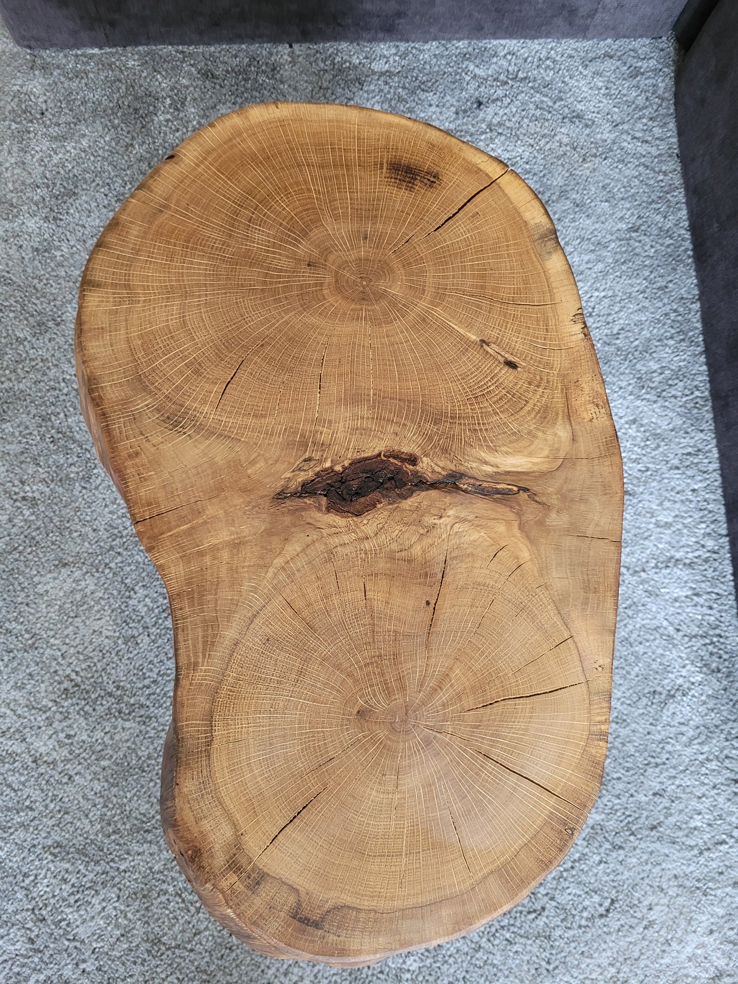 Holzscheibentisch Esche